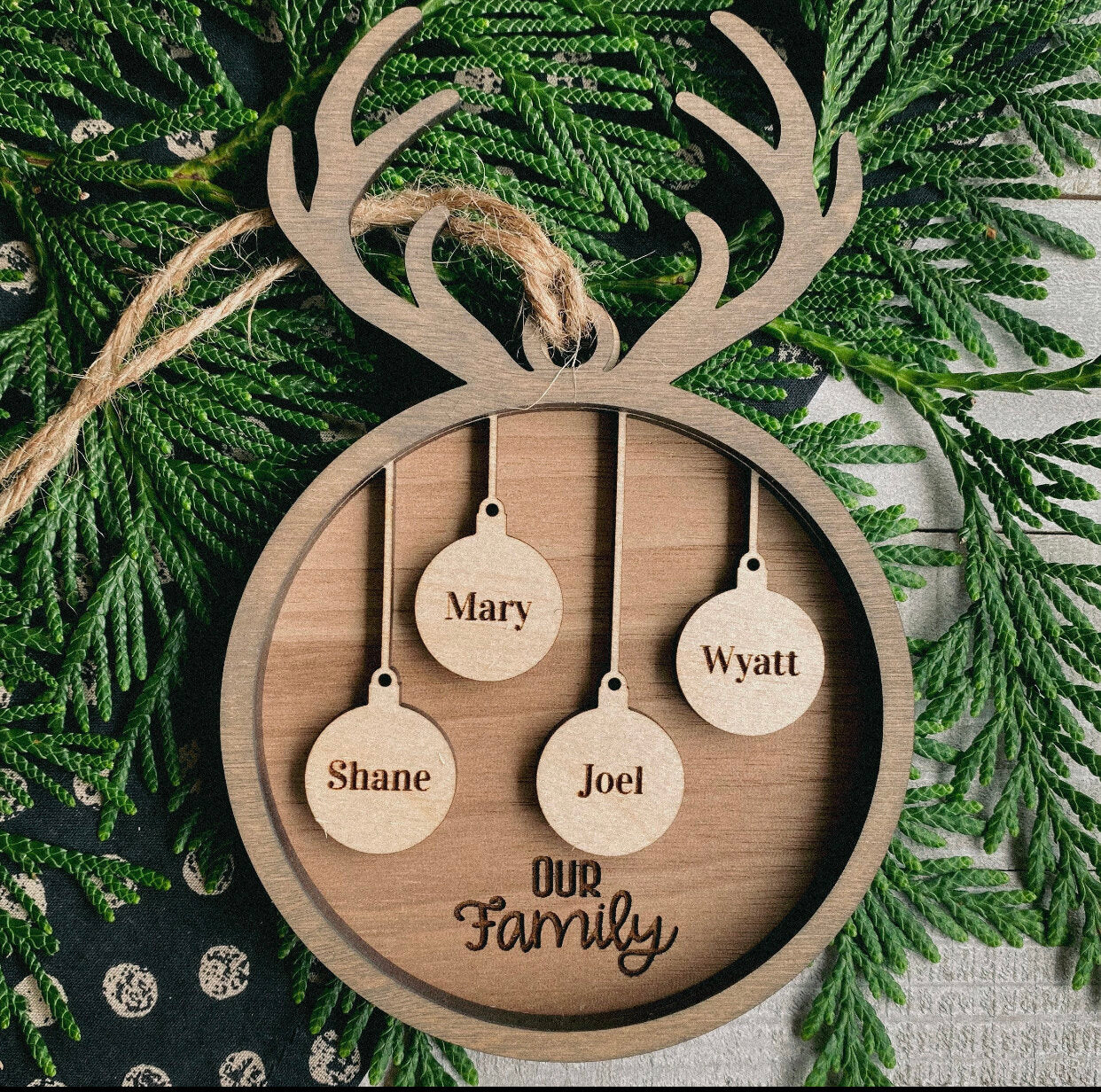 Personalized Christmas Bulbs Ornament