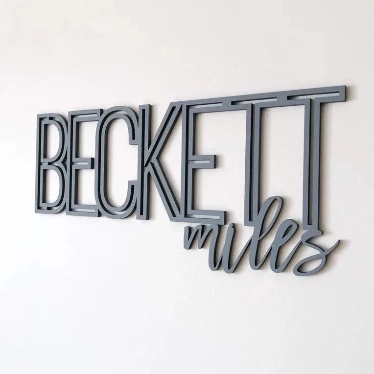 Custom Baby Name Wall Sign