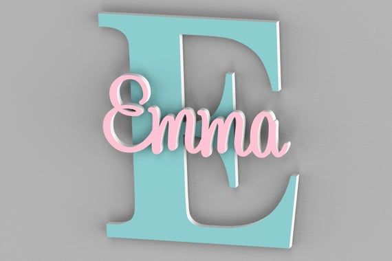 Custom Big Block Name Sign