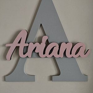 Custom Big Block Name Sign