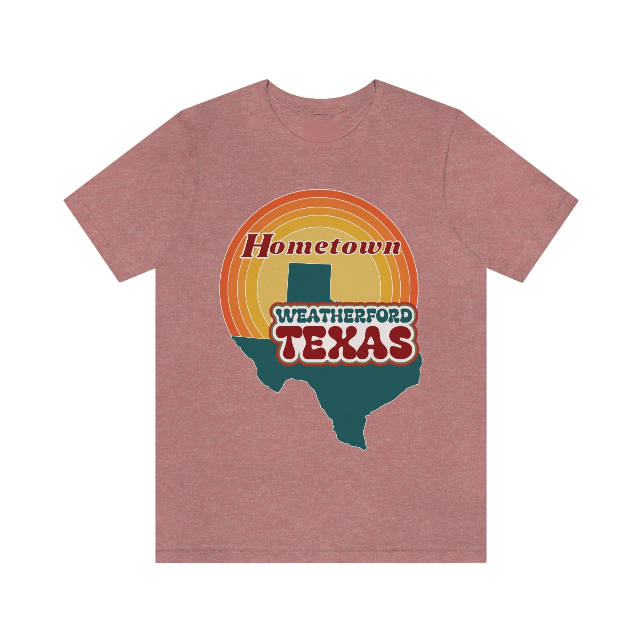 Hometown Weatherford Texas State Retro Tee