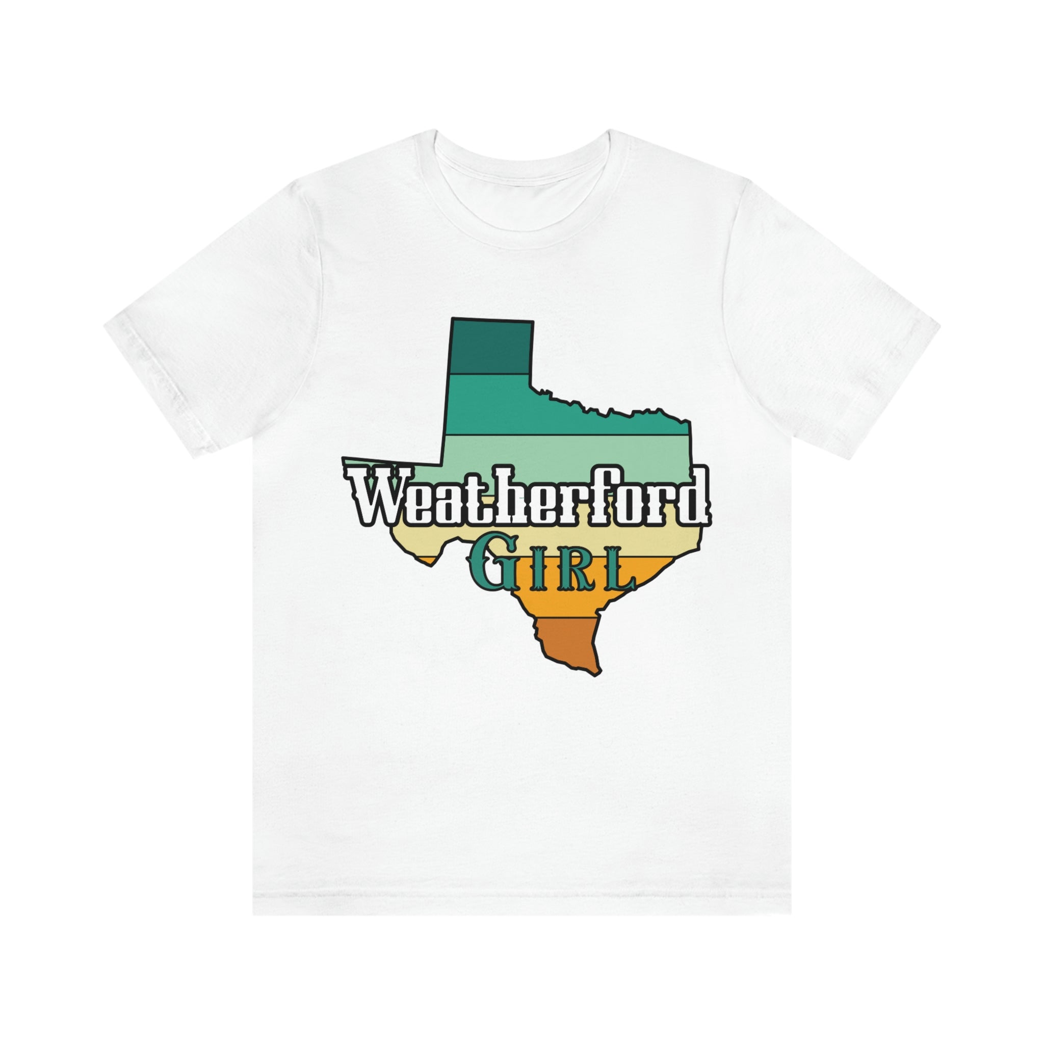 Weatherford Girl Texas State Retro Tee