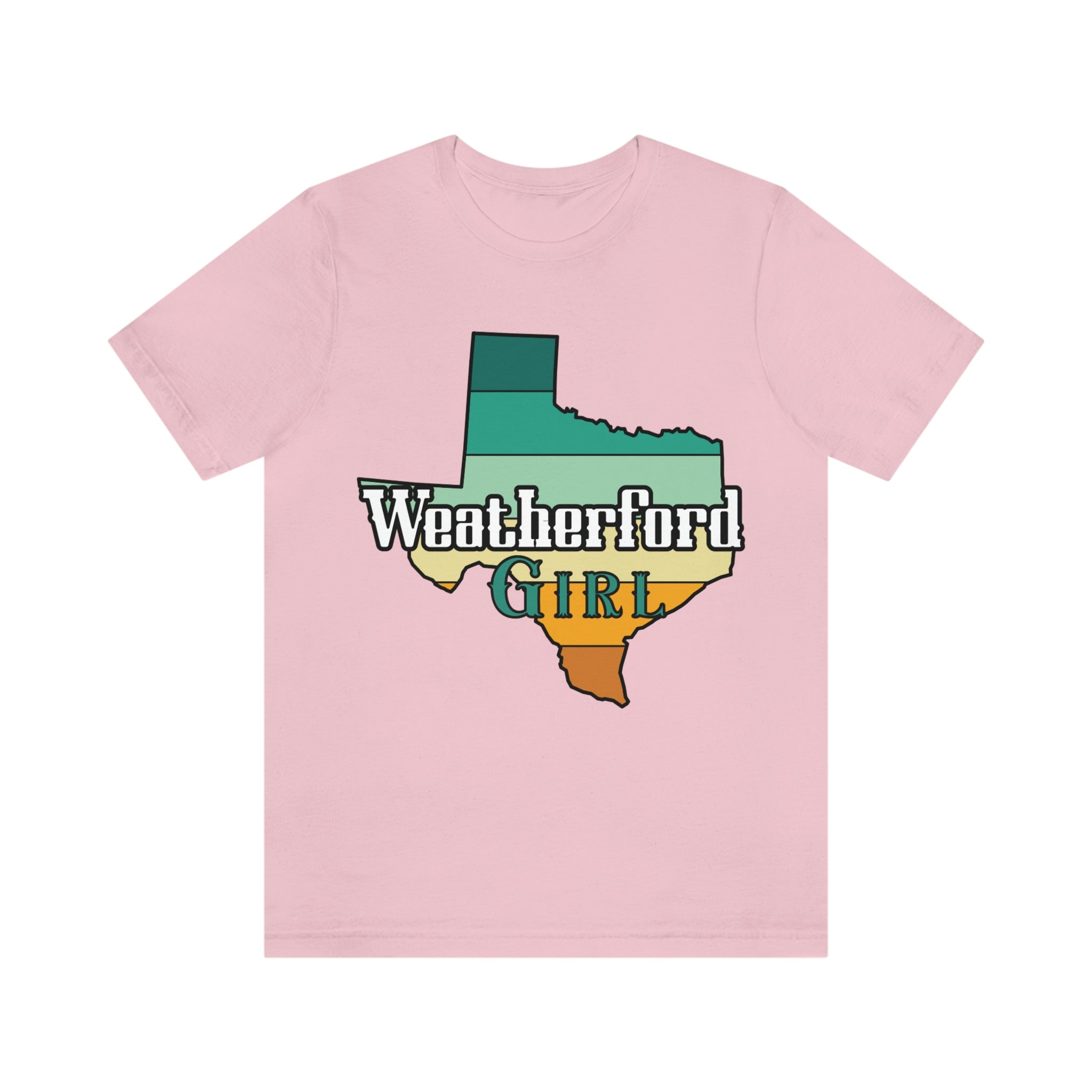 Weatherford Girl Texas State Retro Tee
