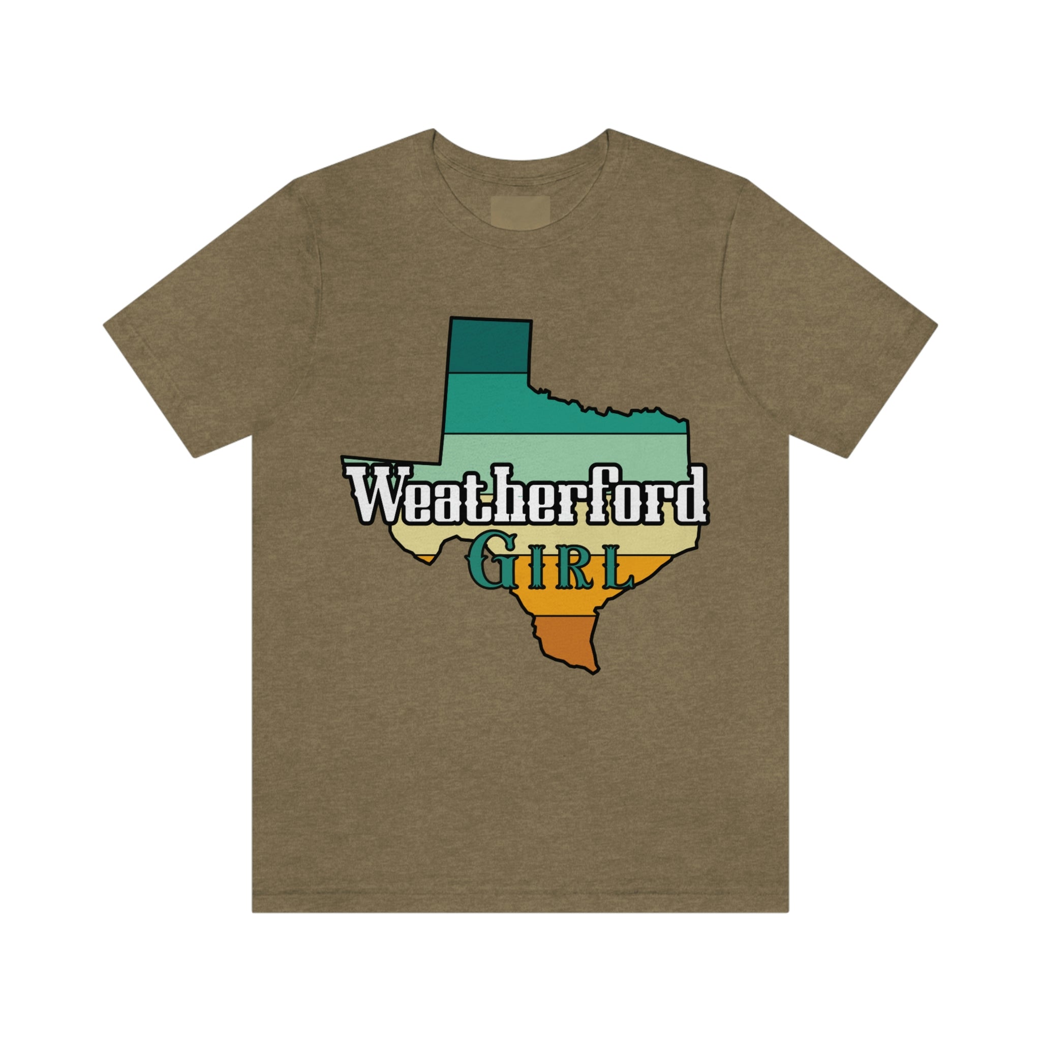 Weatherford Girl Texas State Retro Tee