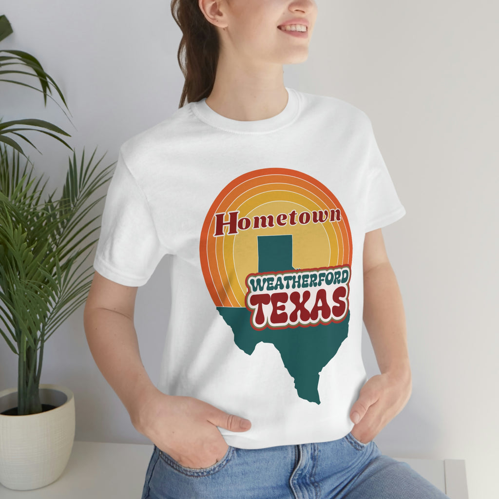 Hometown Weatherford Texas State Retro Tee