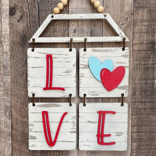 Farmhouse Tile Sign - Love Edition