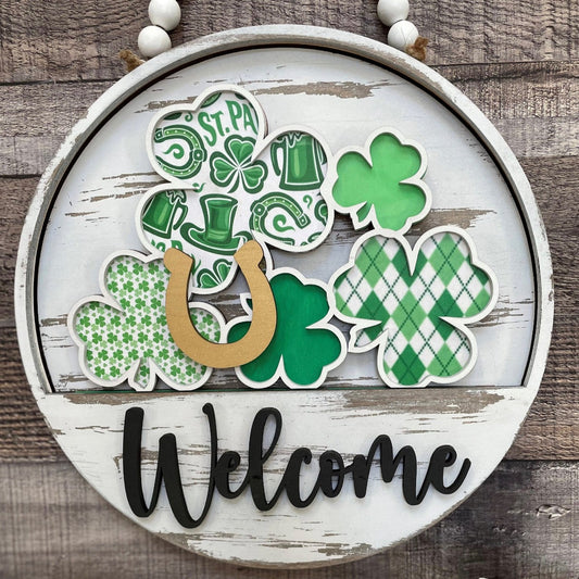 St. Patricks Day Welcome Sign Slotted Theme