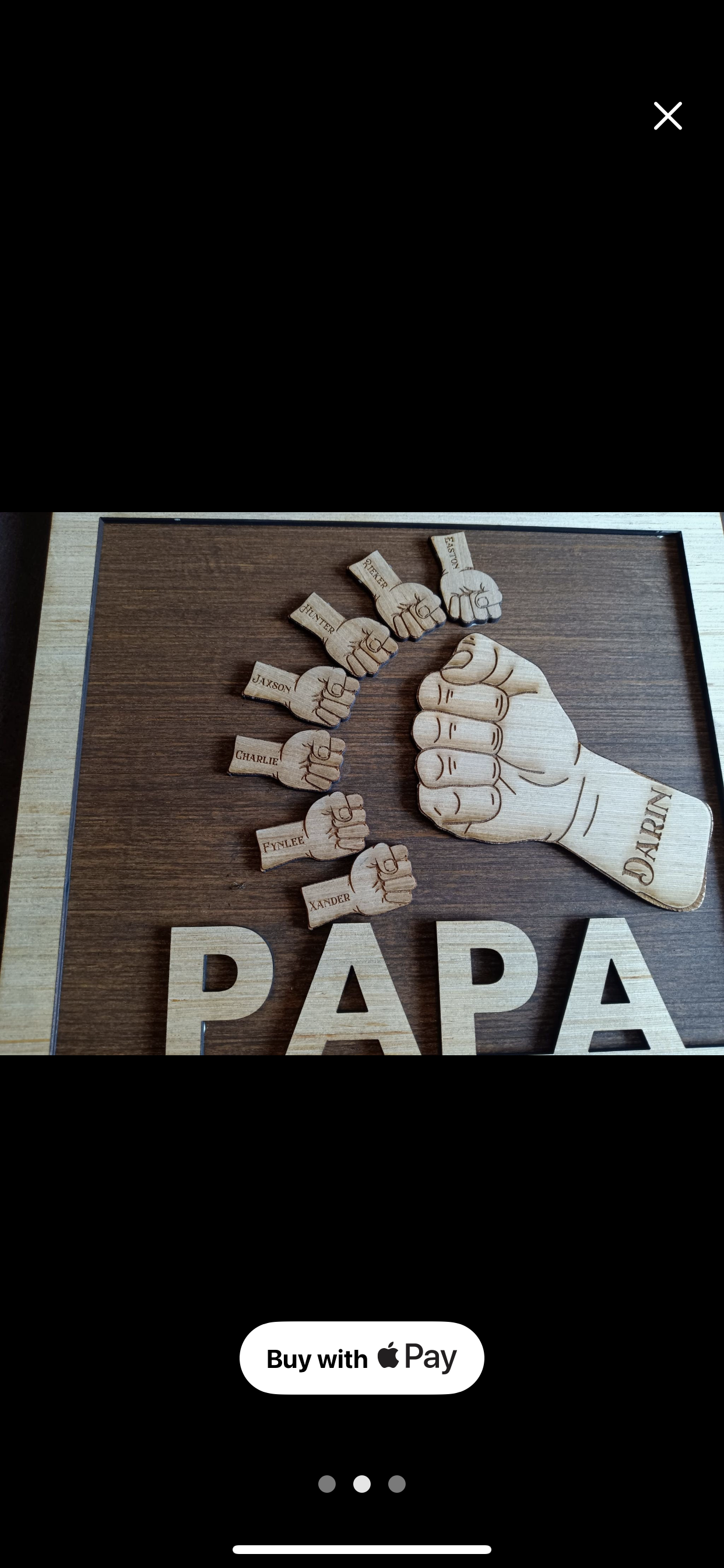 Fist Bump Fathers Day sign