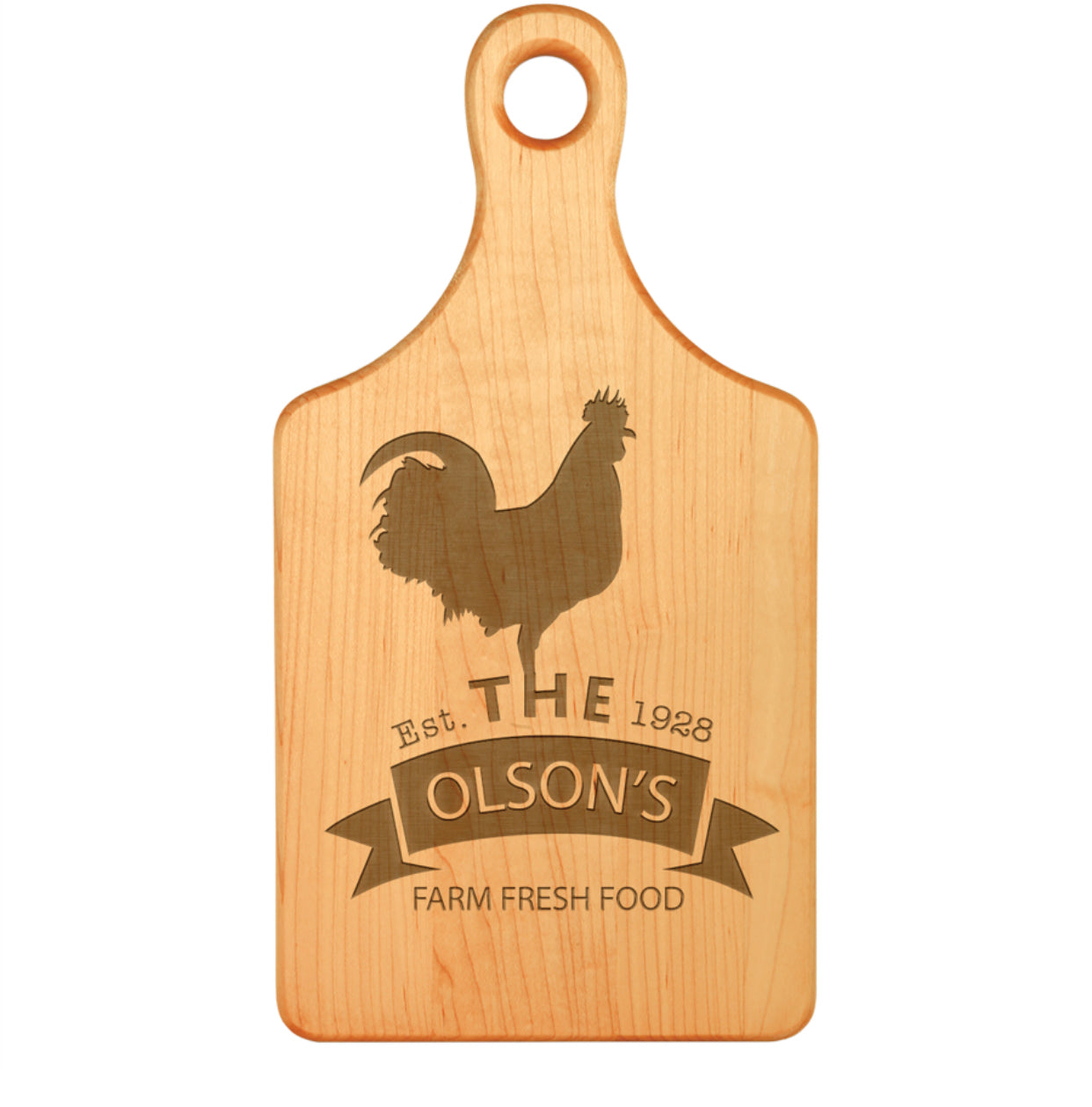 Engraved Family Recipe Cutting boards.