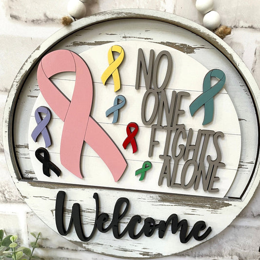 No One Fights Alone Welcome Sign Slotted Theme