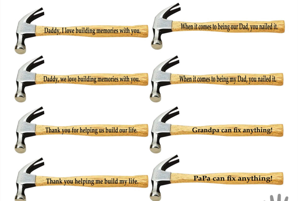 Personalized Engraved Hammer