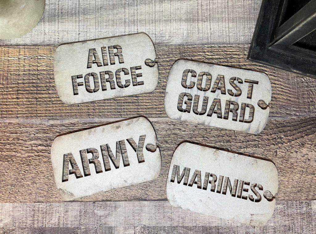 Military Branch Welcome Sign Slotted Insert